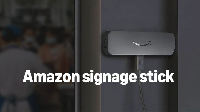 Amazon signage stick USB port