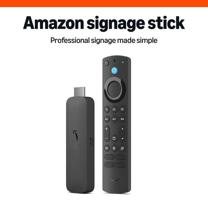 Amazon signage stick lead ORANGE