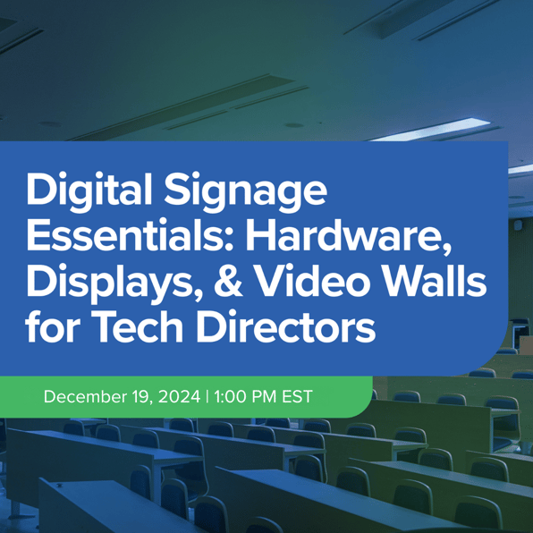 Digital Signage Essentials: Hardware, Displays, & Video Walls for Tech Directors