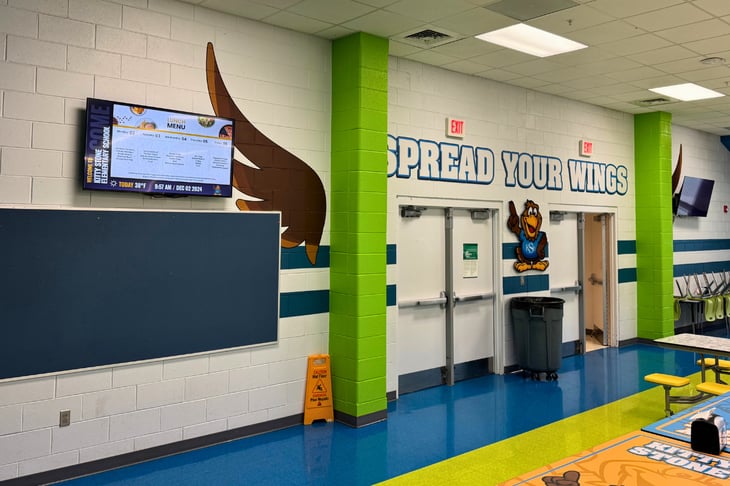 Jacksonville City District_lunch room display