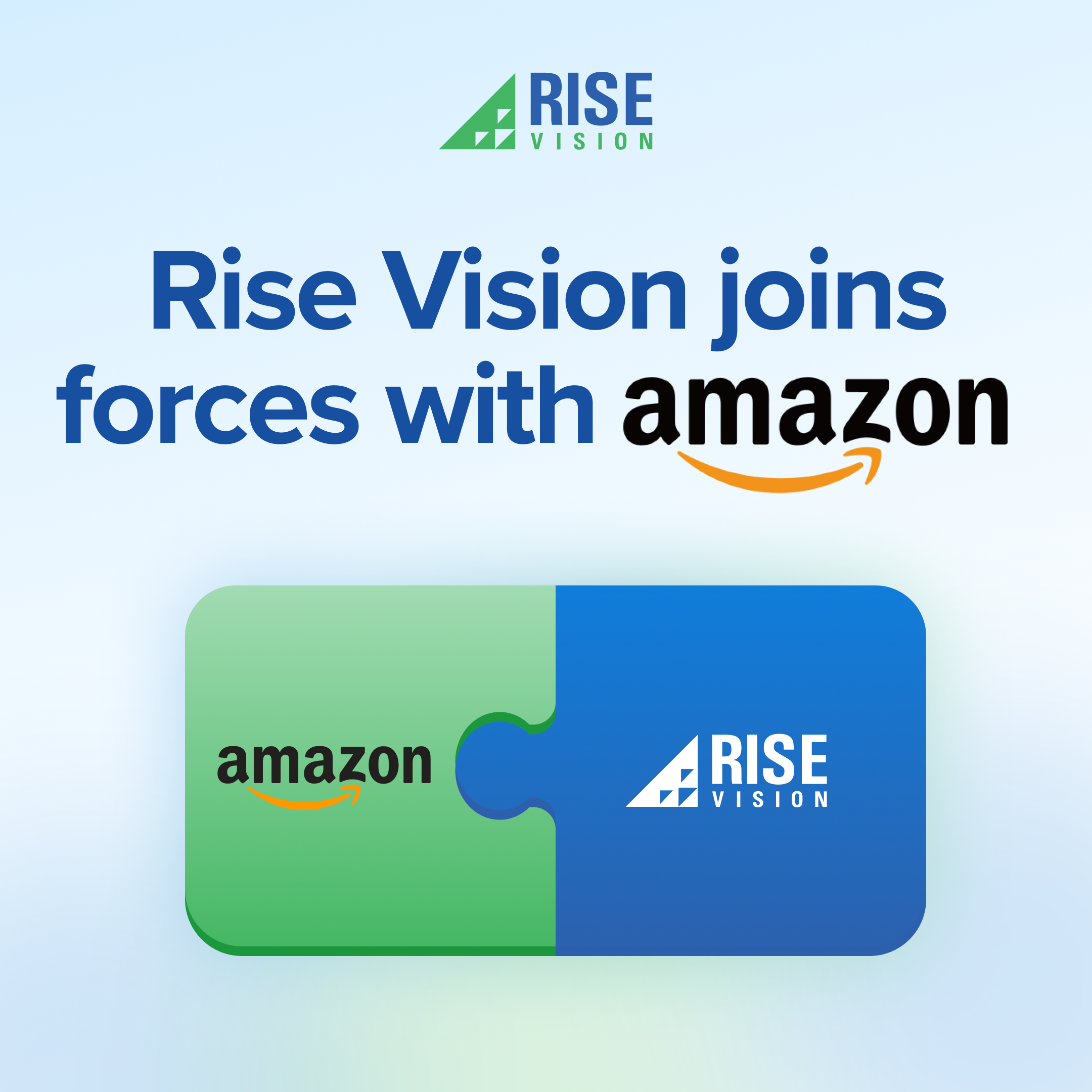 Rise Vision joins forces with amazon.