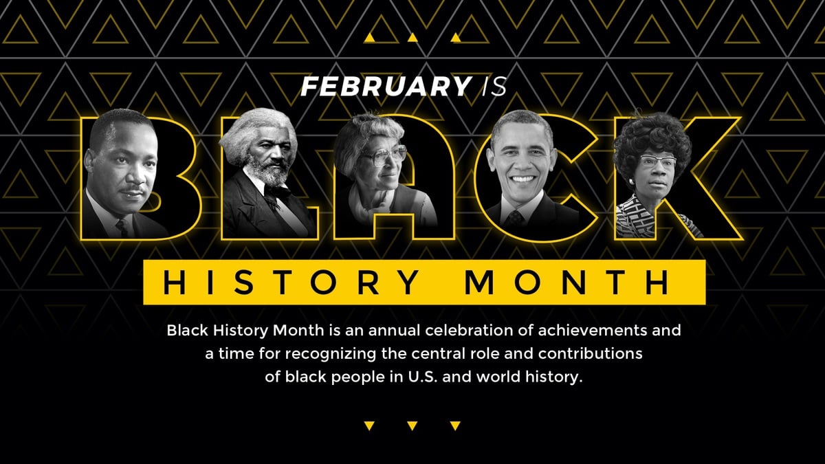 Black History Month Poster Ideas   Black History Month Heroes Poster Digital Signage Template 