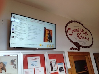 digital signage for schools